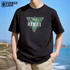 Футболка мужская из 100% хлопка, в стиле хип-хоп, с принтом листьев