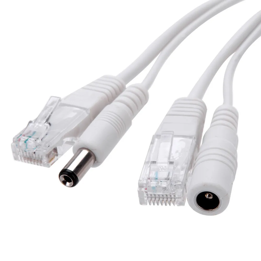 10 пар/лот пассивный блок питания через Ethernet адаптер POE кабель сплиттер RJ45