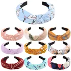 Обруч для волос женский с бантом, универсальная простая тканевая повязка на голову в клетку и полоску, несколько стилей, модные аксессуары для волос для девушек и женщин