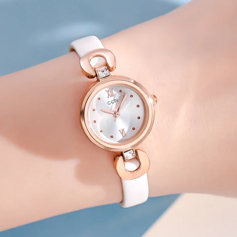 

Simple belt ladies watch fashion casual women's small temperament student watch