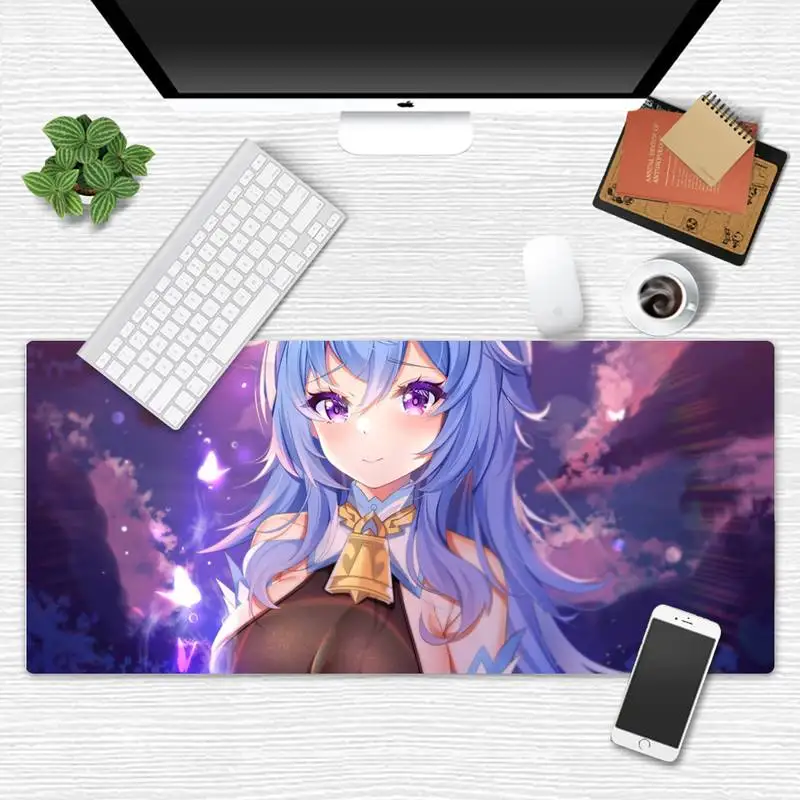 

Genshin Impact Laptop Gaming Mice Mousepad Desk Table Protect Game Office Work Mouse Mat pad 2 3 mm Non-slip Laptop Cushion
