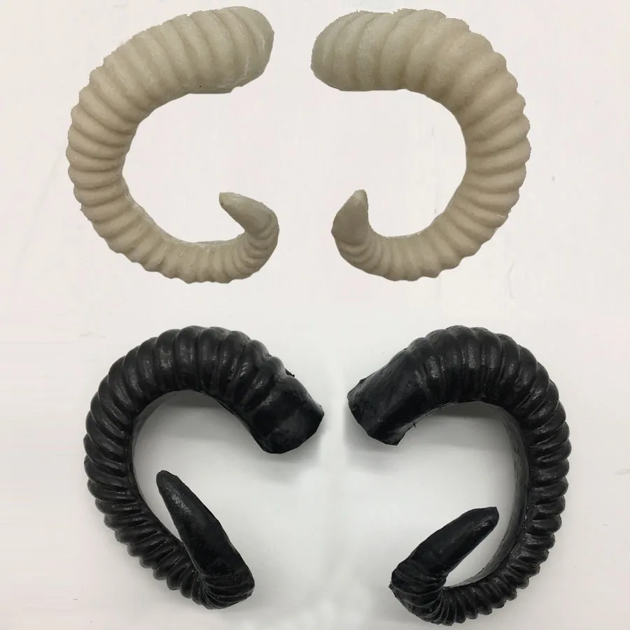 Белый Аниме моделирование пластиковая Коза DIY повязка на глаза для косплея Овцы