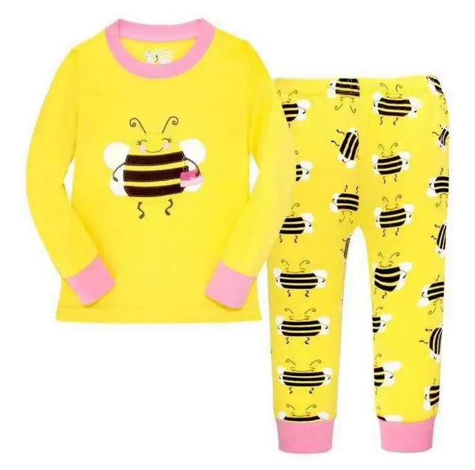 

Детские пижамные комплекты, детская одежда для сна, пижамы с животными для мальчиков и девочек, хлопковая одежда для сна, одежда для малышей