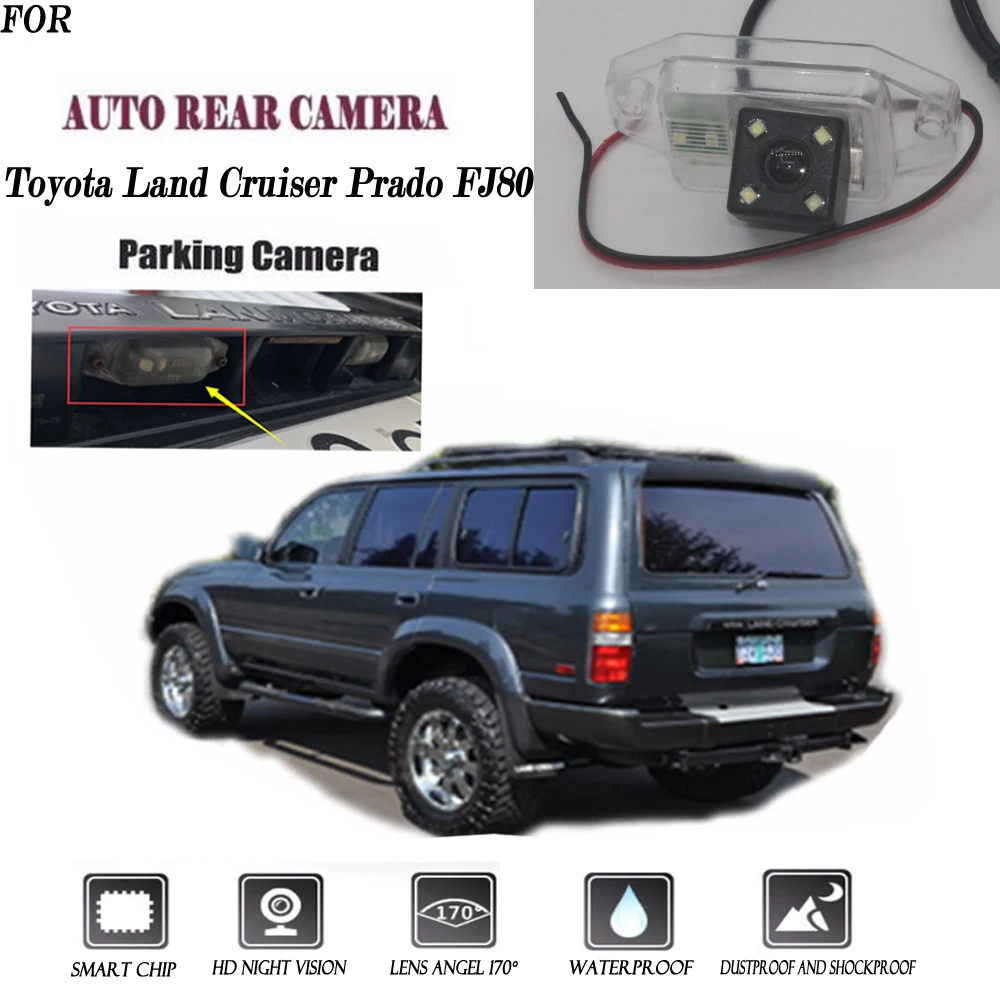 Камера заднего вида для Toyota Land Cruiser Prado FJ80 CCD камера ночного видения заднего вида камера заднего вида