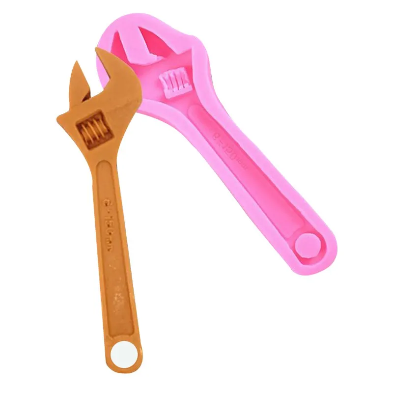 Молд ручной работы Мультфильм Механический инструмент гаечный ключ силиконовая