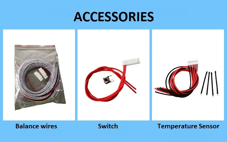 70A 100A 150A 200A 300A Bluetooth Батарея BMS с ЖК-дисплеем 13 S-24 S LiFePo4/10 S-24 S li-ion/15 S-24 S LTO lithium Titanate