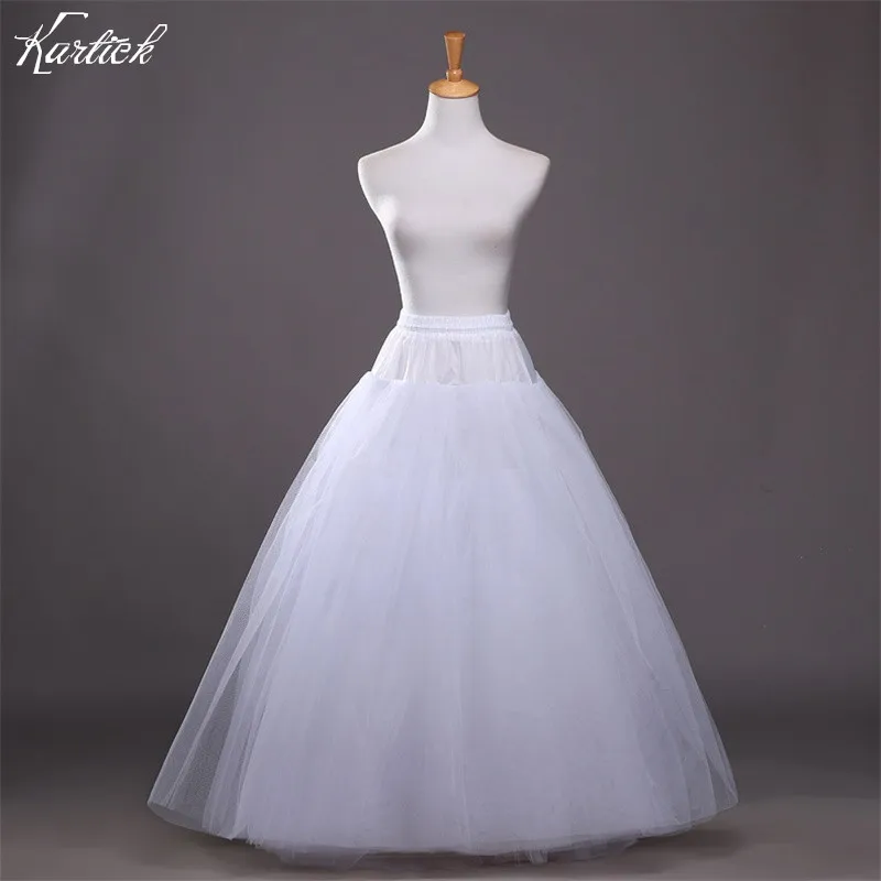 

New White Petticoats for Wedding Bride Dress No Hoops 8 Layers Tulle Puffy Underskirt Crinoline Hot Sale wedding Accessories