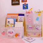 Многофункциональный настольный органайзер Sharkbang со смайликом, футляр для хранения, чехол с бесплатными наклейками, офисные аксессуары, канцелярские принадлежности