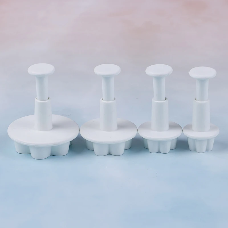 2018 Горячие 4 шт./компл. формы персикового цветка Пластиковые кусачки для печенья