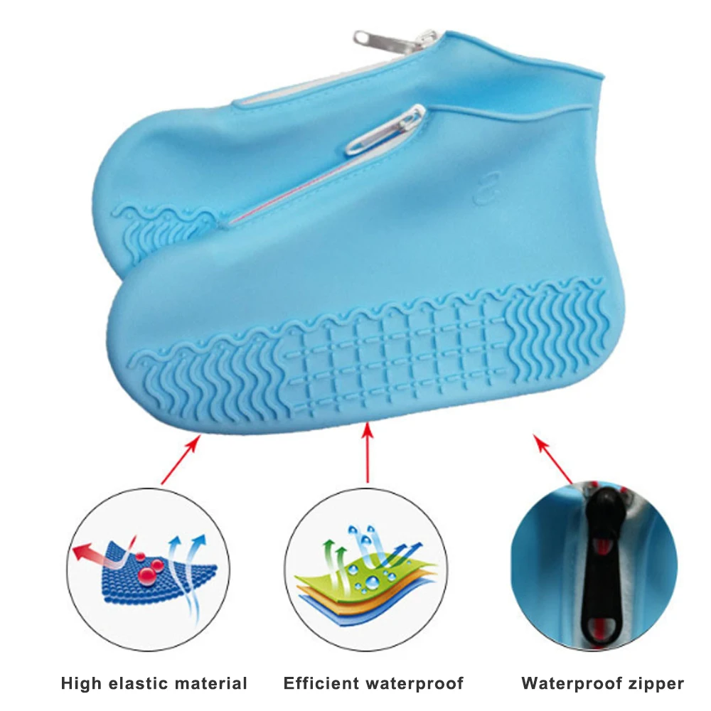 high quality rubber waterproof shoes covers rian shoe cover men women 2021 fashion reusable covers shoes children free global shipping
