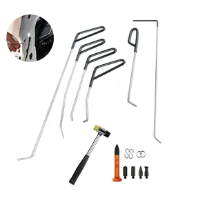 Инструменты, новые качественные крючки, стержни, безпокрасочное удаление вмятин, набор для ремонта автомобиля, автомобильные инструменты, удаление вмятин на дверь, удаление вмятин с помощью града, крючки и цепь