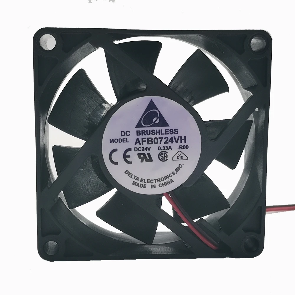 

New and original Delta AFB0724VH 7025 24V 0.33a 7cm/cm frequency converter double ball cooling fan