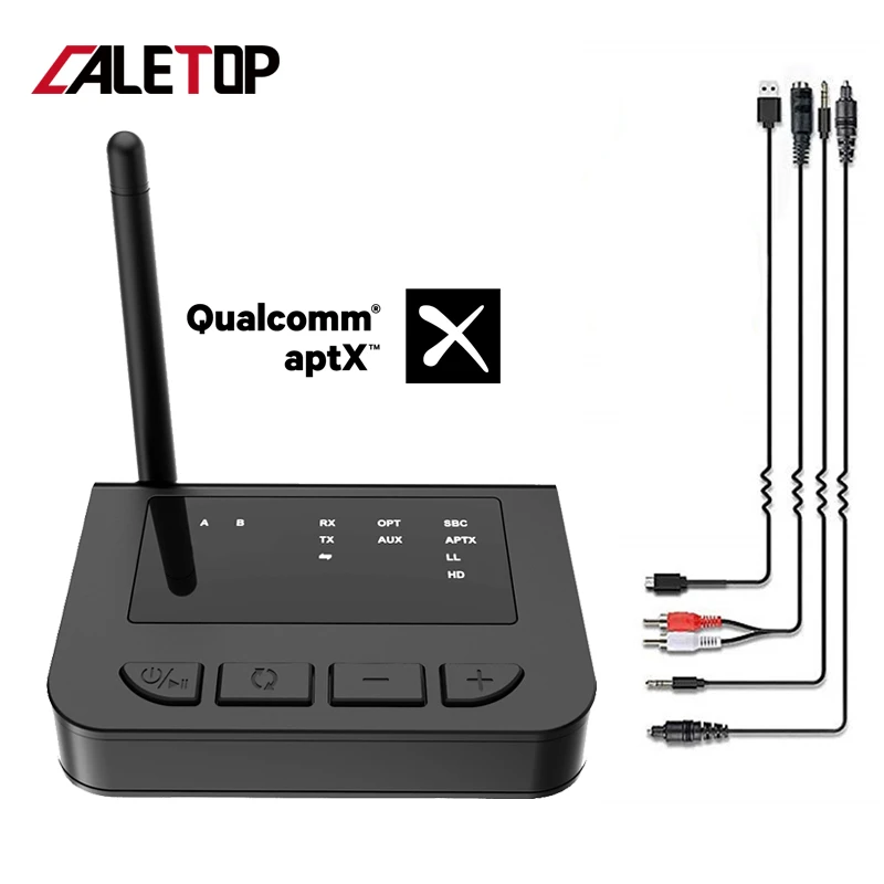 APTX HD с низкой задержкой Bluetooth 5 0 аудио приемник передатчик ТВ 262ft/80 м длинный