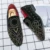 Роскошные Дизайнерские мужские туфли Стразы с пряжкой на плоской подошве очаровательные свадебные вечерние туфли оксфорды мужские туфли - изображение