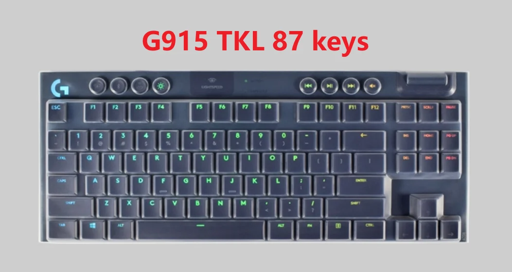 Силиконовая защитная накладка на клавиатуру для logitech G915 G913 TKL 87 клавиш/G913 G813 109