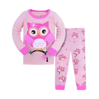 2 8y children pajamas girls spring autumn clothes cotton kids sleepwear long sleeve cute cartoon baby girls pajamas set homewear
