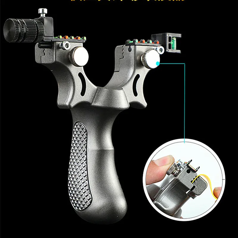 Большой Мощность Рогатка c резиновой лентой с уровнем Ночной светильник на