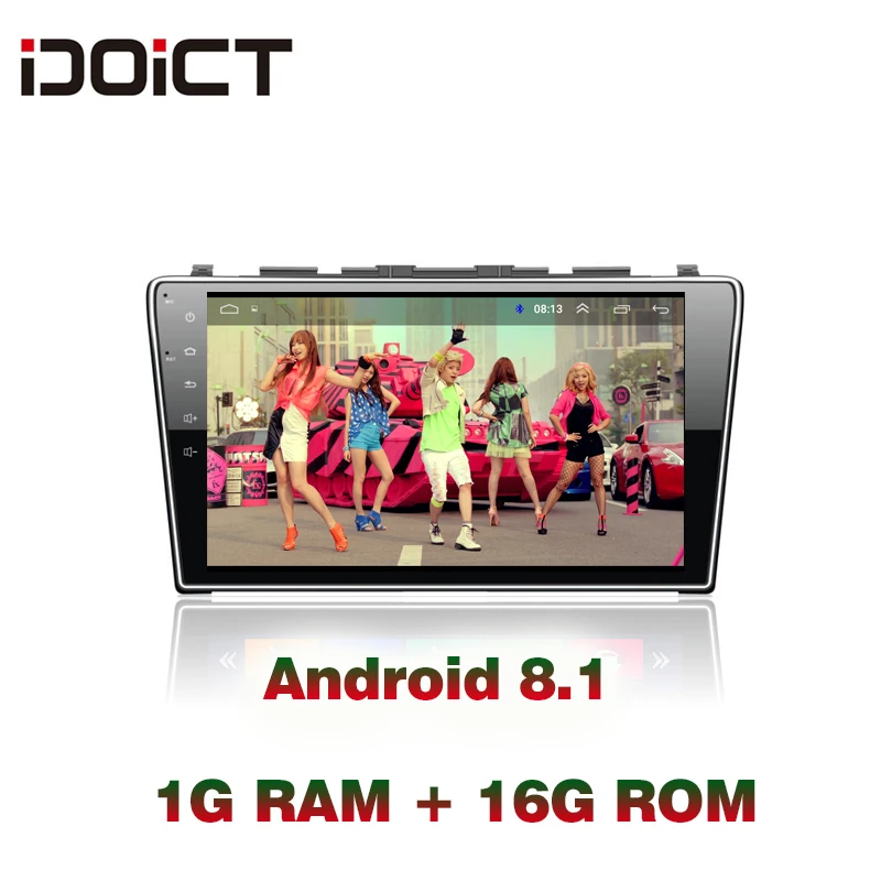 Автомобильный DVD плеер IDOICT Android 8 1 GPS навигация мультимедиа для Honda CRV Radio 2008 2009 2010 2011