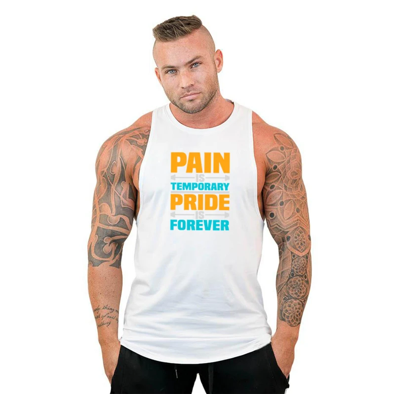 

Mens gym men muscle sleeveless shirt tank top Summer Cotton Male Tank Tops Bodybuilding Undershirt Black Fitness tanktops