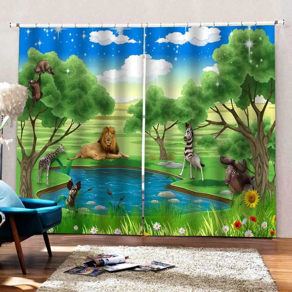 Затемненные занавески 3D окна s для гостиной в спальню Cortina Индивидуальные Размер