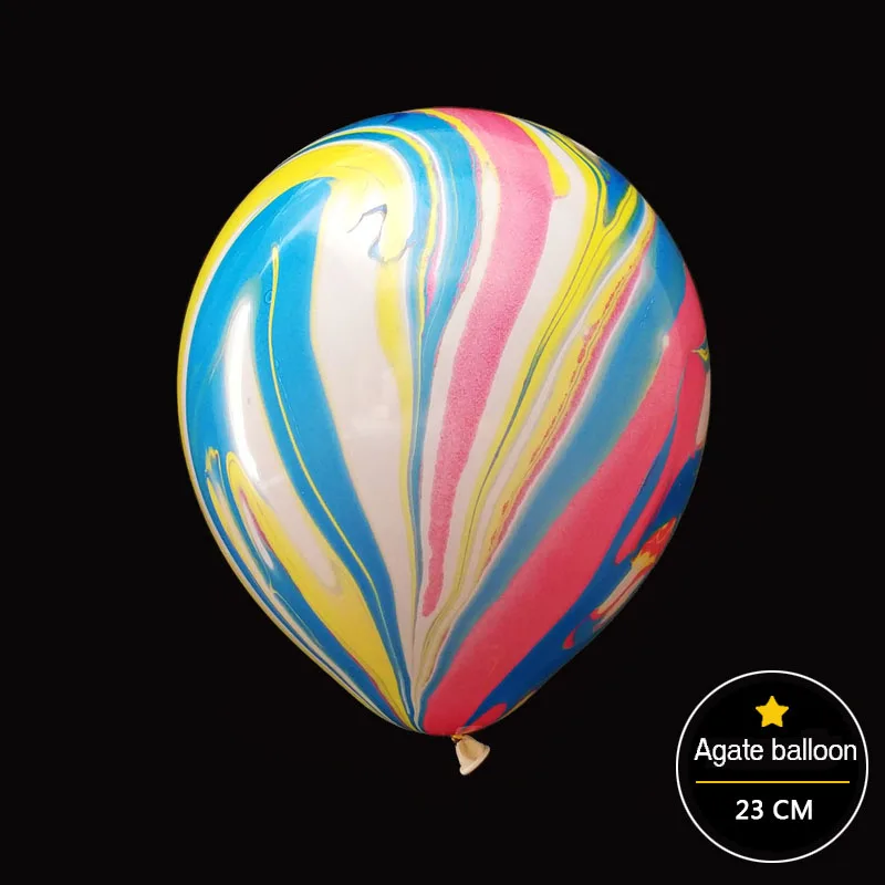 10 шт. разноцветные дюймовые шары для свадьбы Дня Святого Валентина агата мрамора