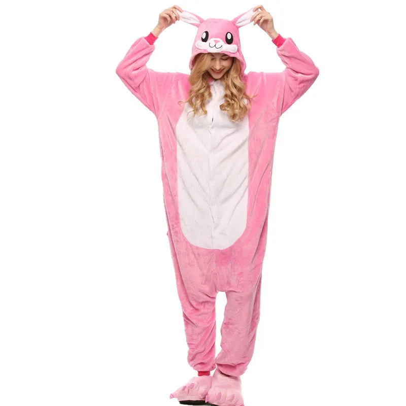 Kigurumi Rabbit onesies Pajamas Sets animal costume Pyjamas Unisex Cartoon Cosplay character pijamas sleepwear