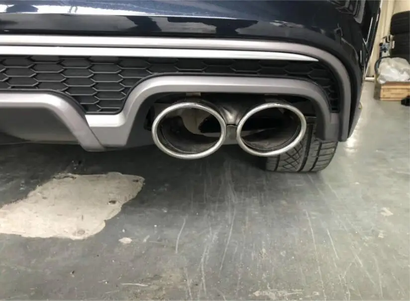 A6 Avant ABS Автомобильный задний бампер для губ спойлер, диффузор для задней губы с выхлопными наконечниками для Audi A6 S6(A6 Avant) C7.5