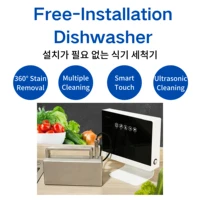 110v220v automatic household ultrasonic dishwasher portable small free standing installation free kitchen sink dishwasher