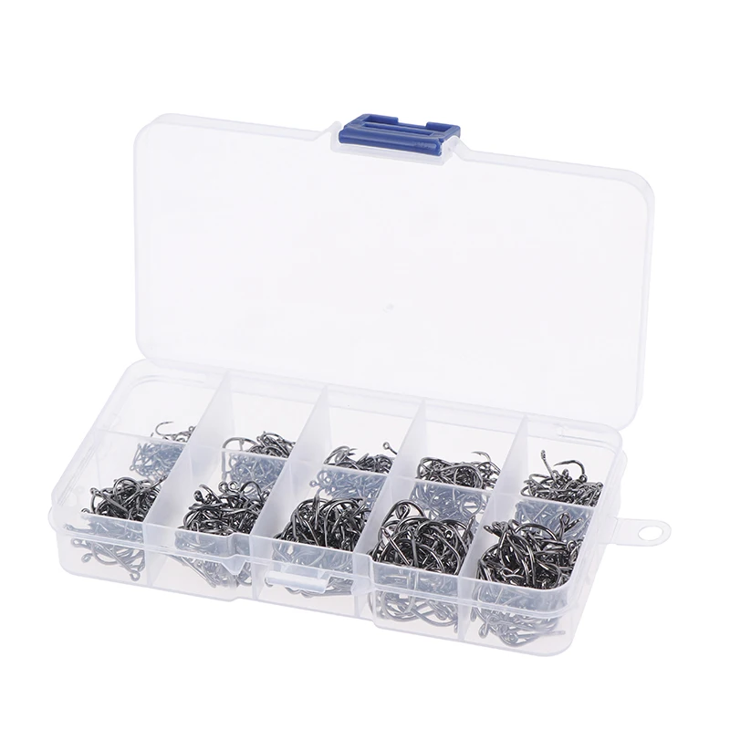 500 шт. рыболовные крючки из углеродистой стали|Рыболовные крючки| |