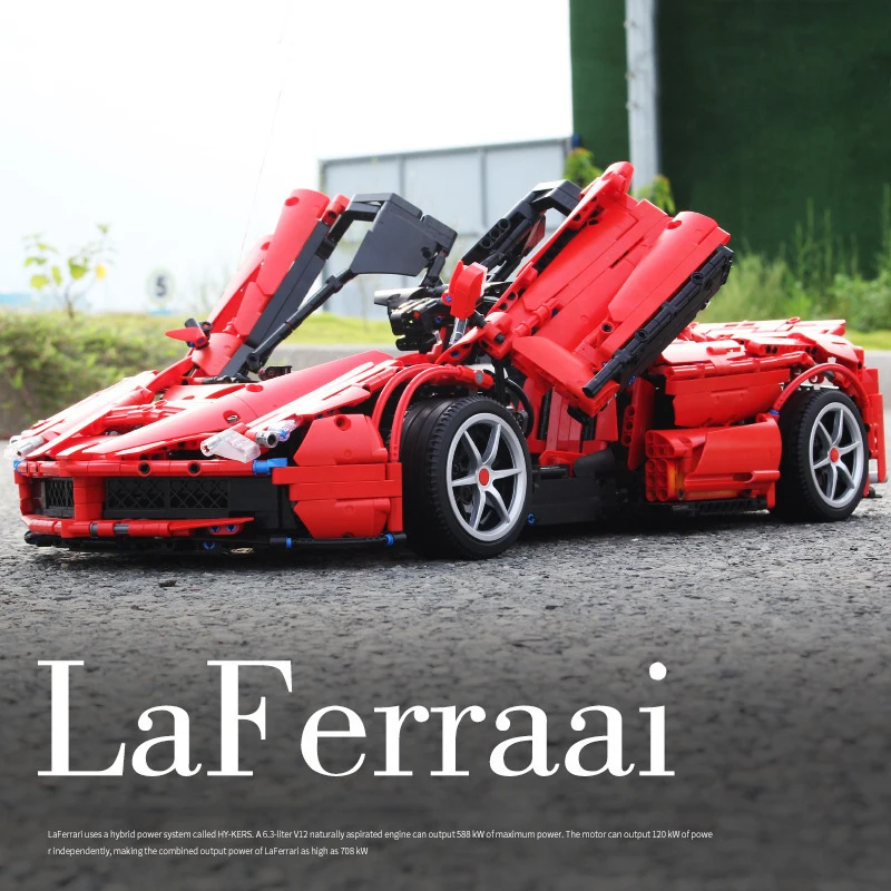 Технологическая серия C61042 Super Racing Master Ferrari 488 RSR модель 3229 шт. модульная формула