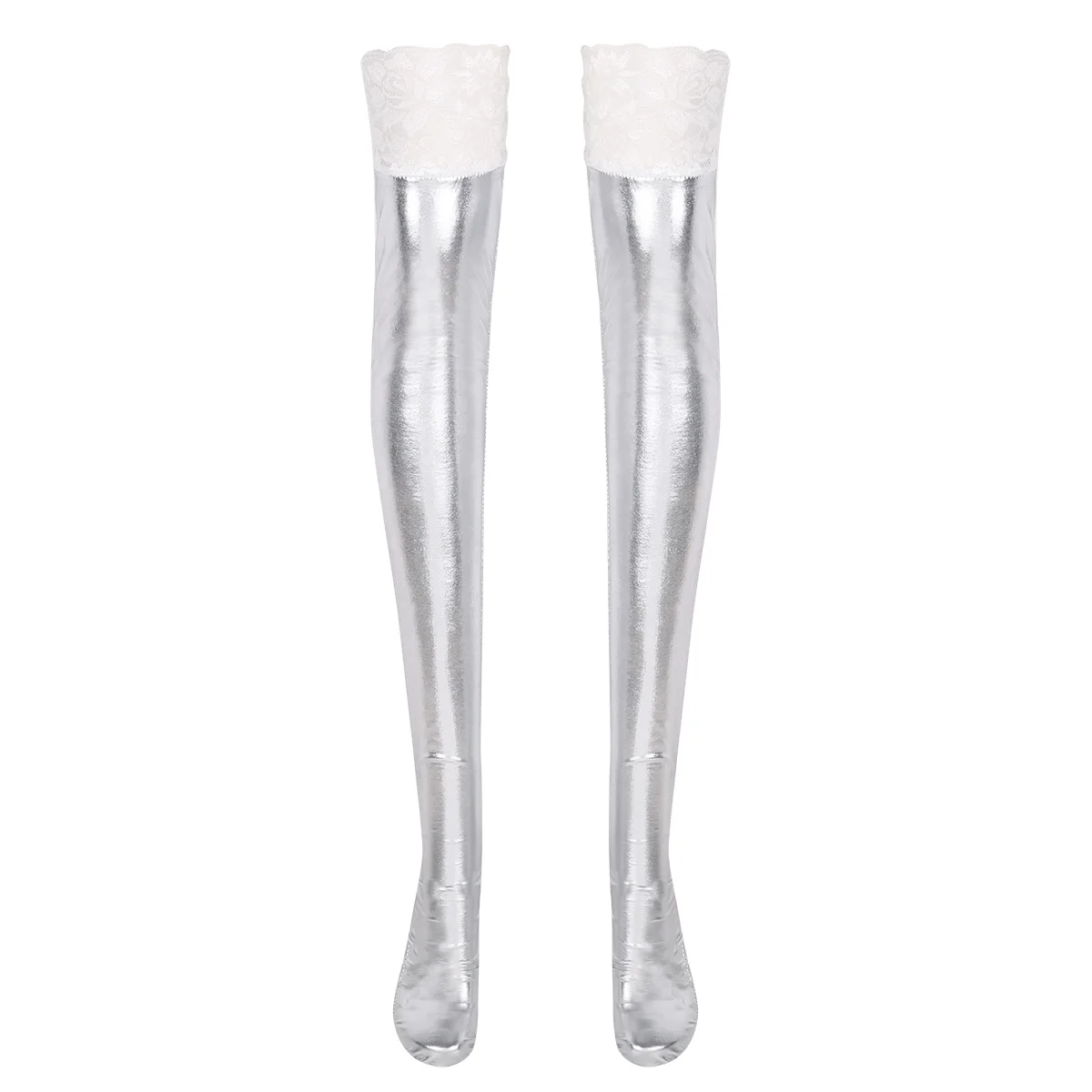 Женские пикантные противоскользящие мягкие эластичные лакированные кожаные