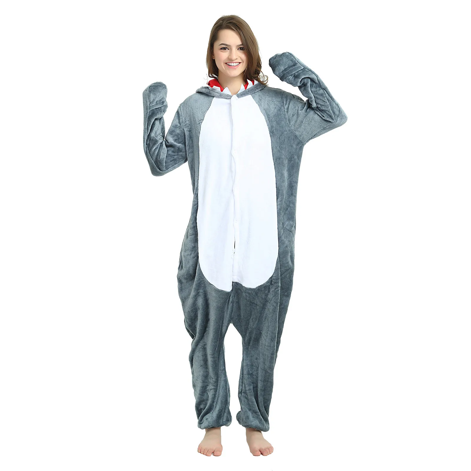 

Winter Warm Pyjamas Women Onesies Fluffy Fleece Jumpsuits Sleepwear Overall Hood Sets Pajamas For Women Adult Pyjamas Jumpsuits