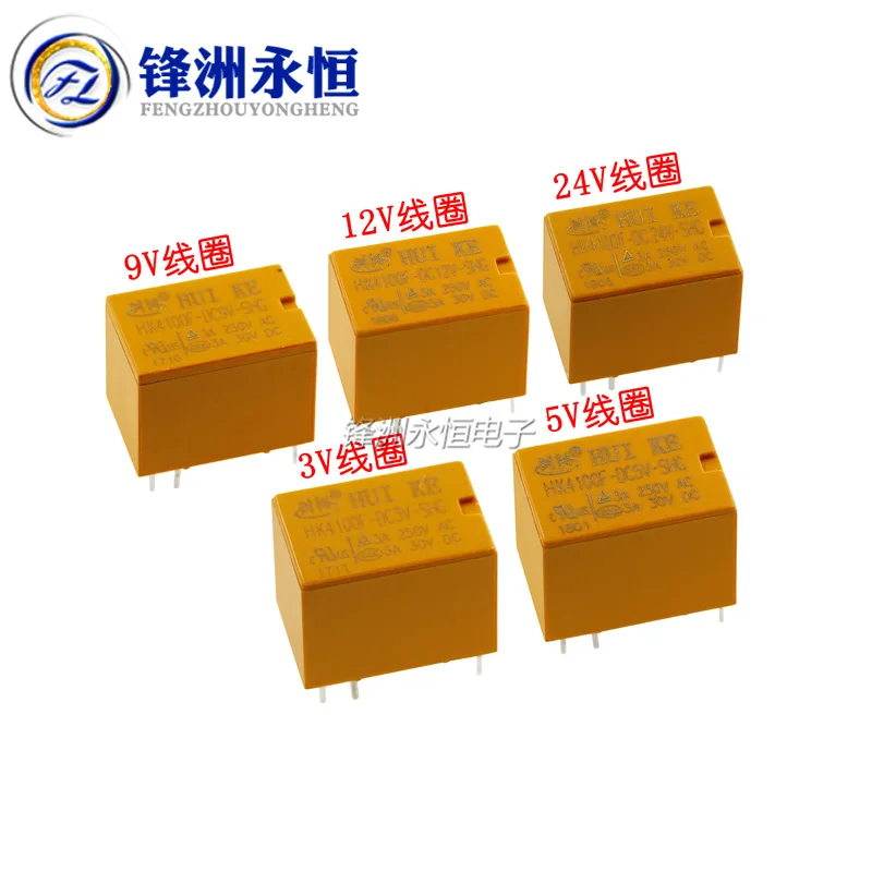 

Реле HK4100F-DC12V-SHG/DC5V 10 шт.-1 лот