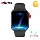Смарт-часы IWO W37 Pro, серия 7, Беспроводная зарядка, Bluetooth, звонки, Раздельный экран, блокировка паролем, Смарт-часы PK 13 14 W56, 2021