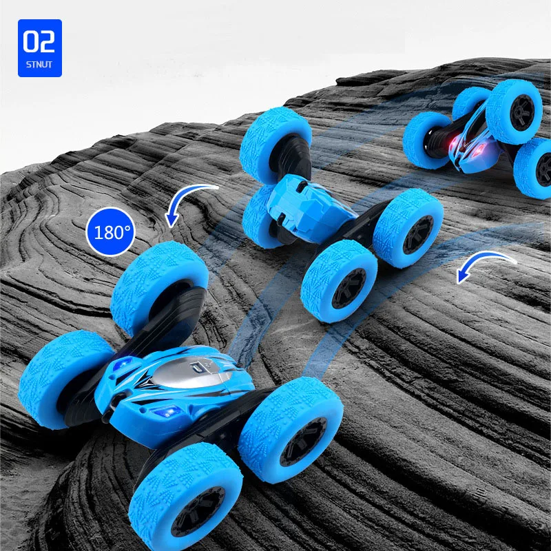 Двухсторонний 3D флип мини пульт дистанционного управления для автомобиля 4CH