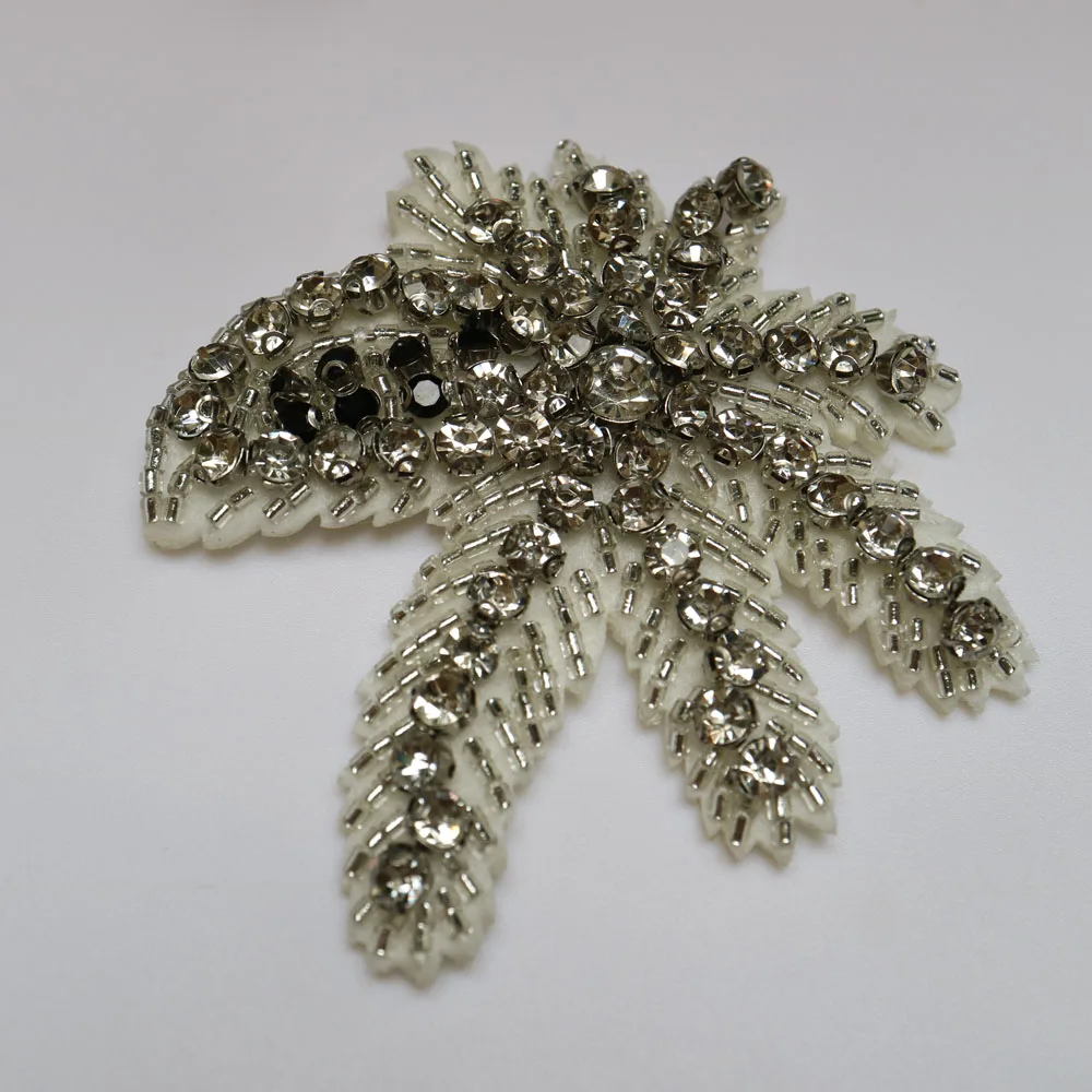 1 шт. Цветочные аппликации из бисера патчи для одежды Сделай Сам пришить стразы