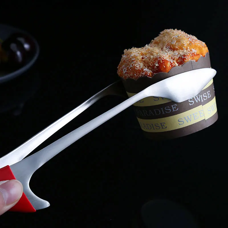 1 шт. нержавеющая сталь для выпечки барбекю Tong торт хлеб салат сервировка