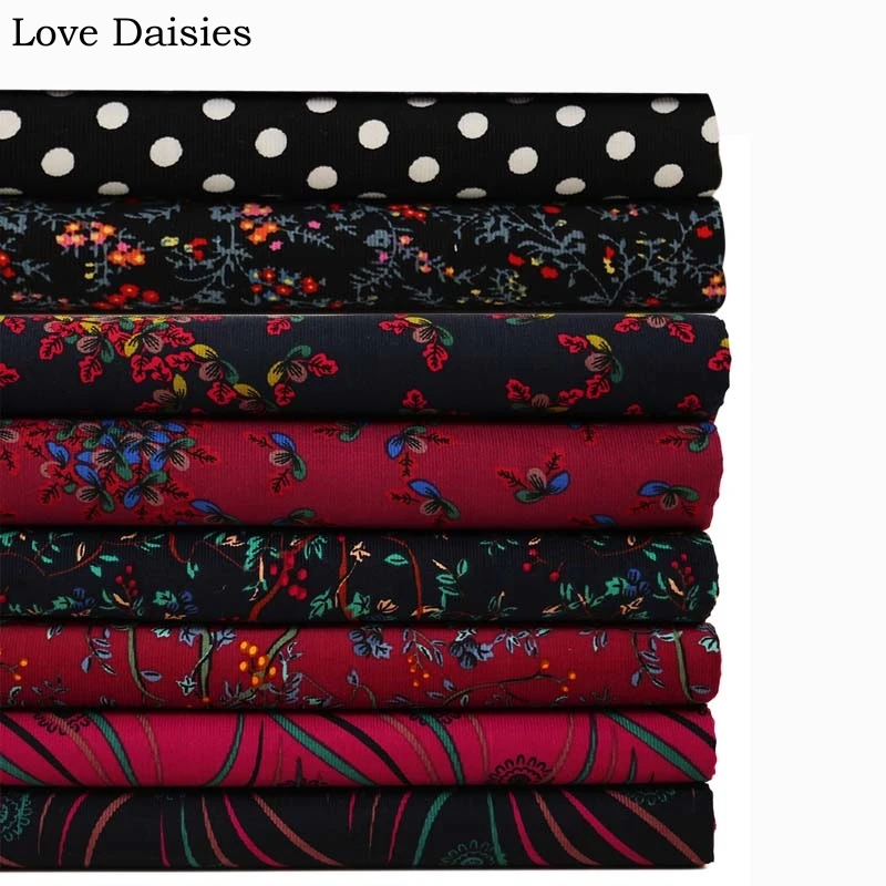 100% хлопок черный темно синий красный гортензия красные оранжевые цветы белые