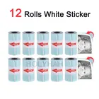 12 рулонов фотобумаги, самоклеящаяся белая термобумага 57*30 мм для PeriPage A6 A9 Paper ANG P1 P2, термопринтер