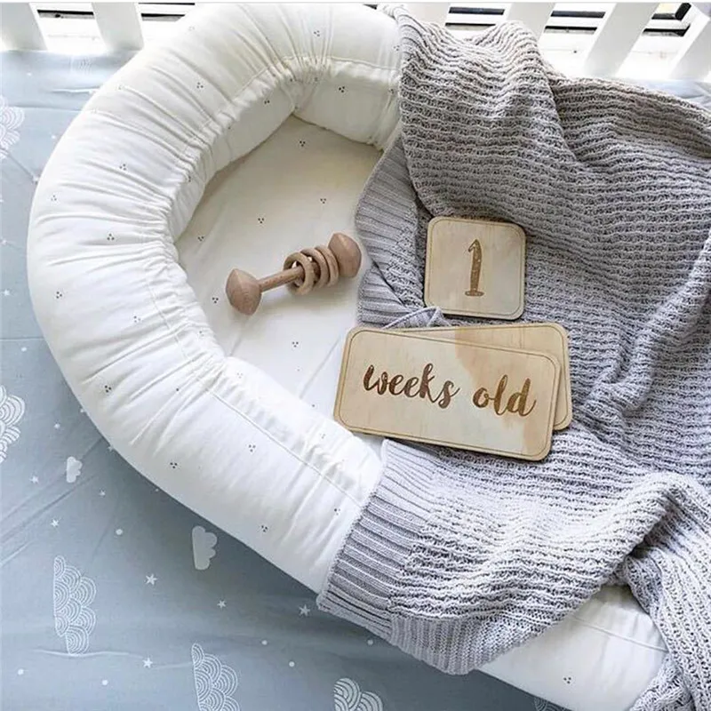 

Newborns Photography Props Accessories Photo Shoot Photographyprops Nordic Style Wooden Baby Birthday Memorial Milestone Card