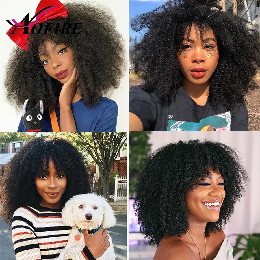 Афро кудрявые 360 кружевные передние парики предварительно выщипанные