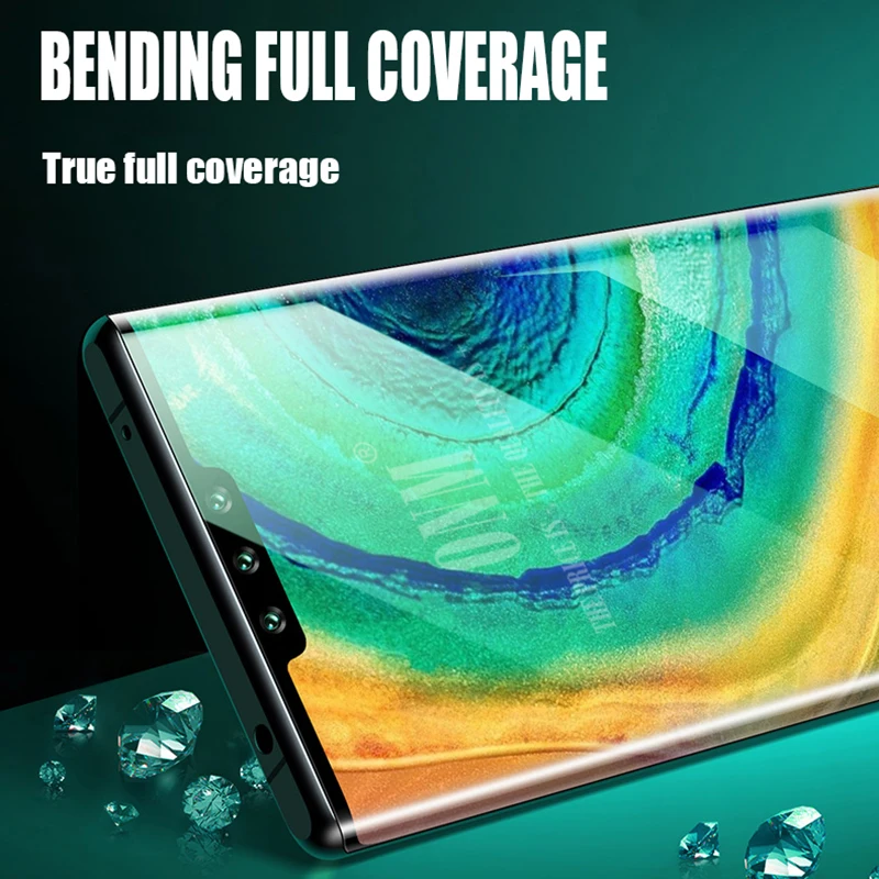 9D закаленное стекло для huawei mate 30/30 Pro Полное покрытие изогнутая Защитная пленка для экрана mate 30 Pro 5G Global защитное стекло
