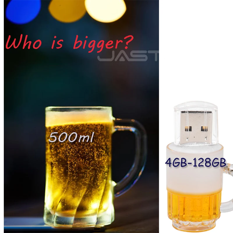SHANDIAN Beer Keyshain USB флеш накопитель 32 ГБ 16 8 4 2 0 карта памяти U Stick|USB флэш-накопители| |