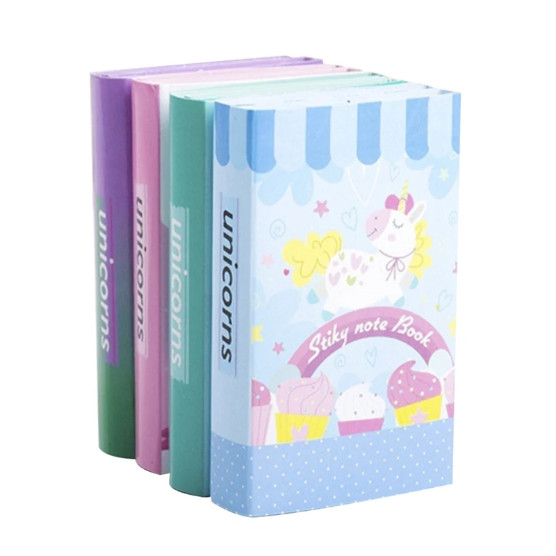 

Cartoon Unicorn Memo Pad Dream Horse Sticky Notes Memo Notebook Weekly Planner Fold Stickers Stationery School Supplies