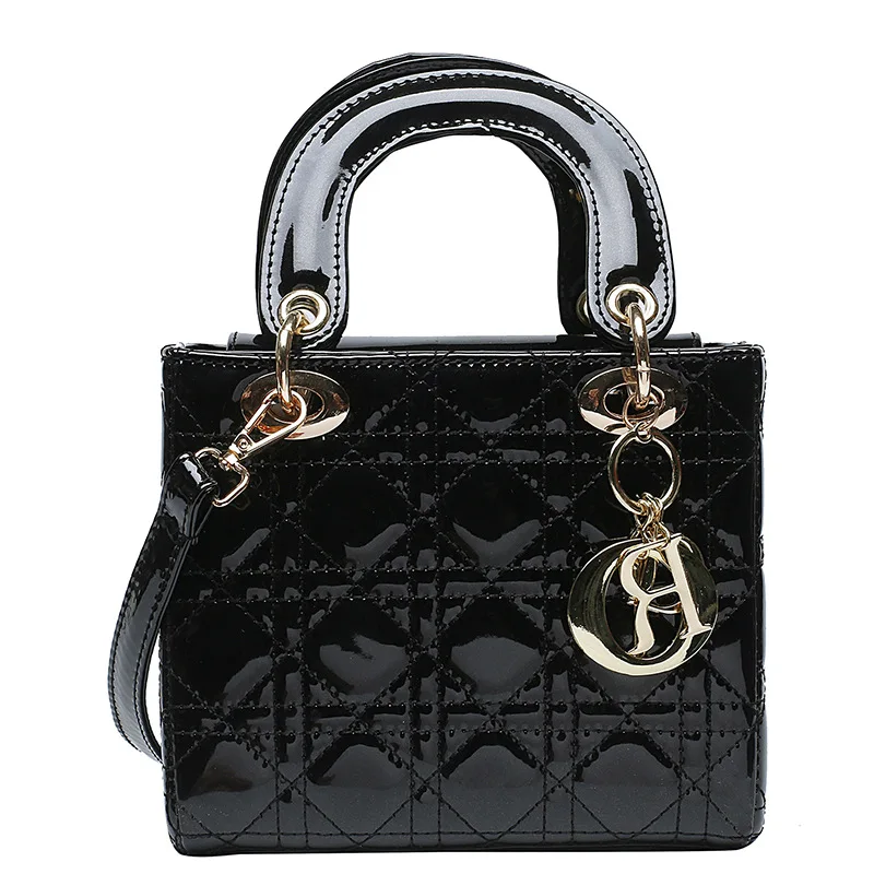 

Women Shoulder Bags New PU Leather Handbag Diamond Lattice Fashion Sequined Flap Chain Brand Designer Lady Cross Body Bags