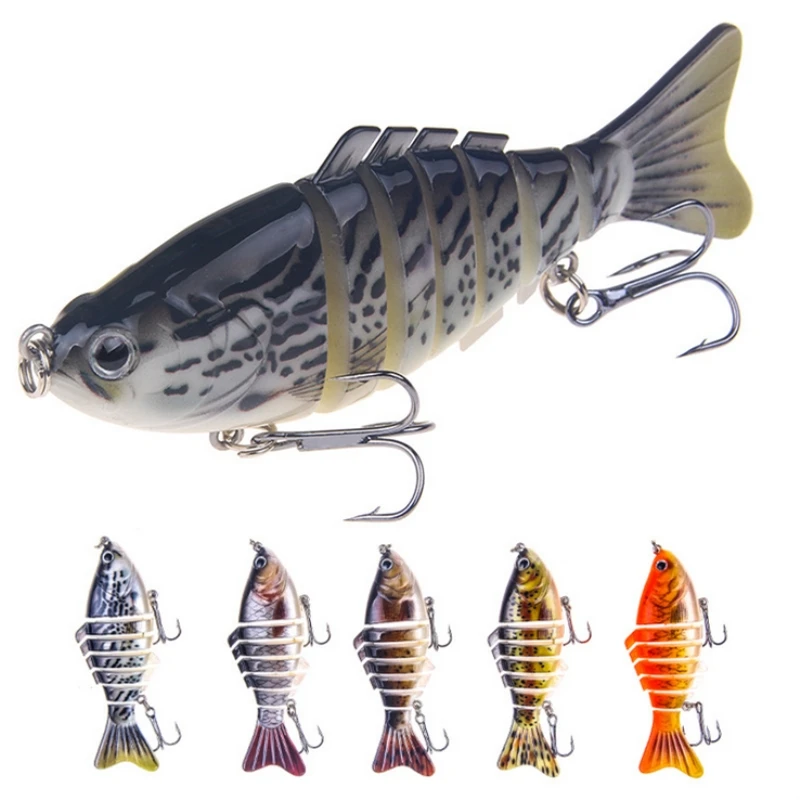 

1PC Wobblers Fishing Lures Multi-section Hard Bait 10cm Artificial Bait Minnow Crankbait Jig Perch Carp Fishing tackle Lure