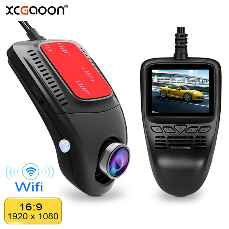 Автомобильный видеорегистратор XCGaoon 2 0 дюймовый цифровой с Wi Fi 1080P ночная версия
