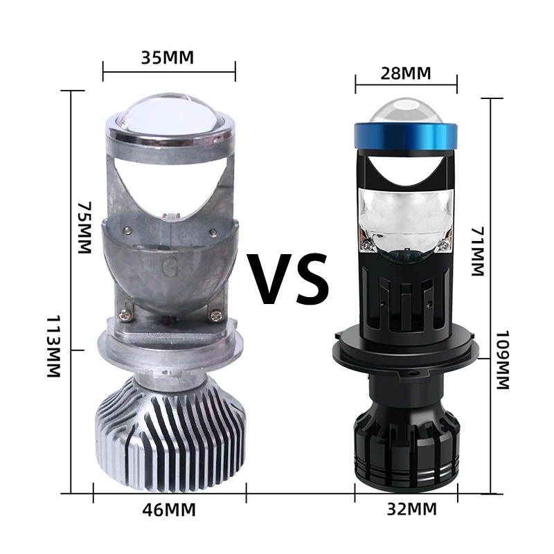 60W/Pair Lamp H4 LED Headlight Bulb 6000LM Conversion Kit Hi/Lo Beam | Автомобили и мотоциклы