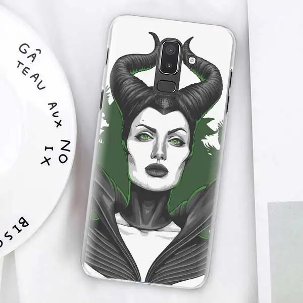 06 Чехлы Angelina Jolie Maleficent для samsung Galaxy J4 Plus J6 Plus J8 J3 J5 J7 J5 Prime жесткий чехол - Color: 06
