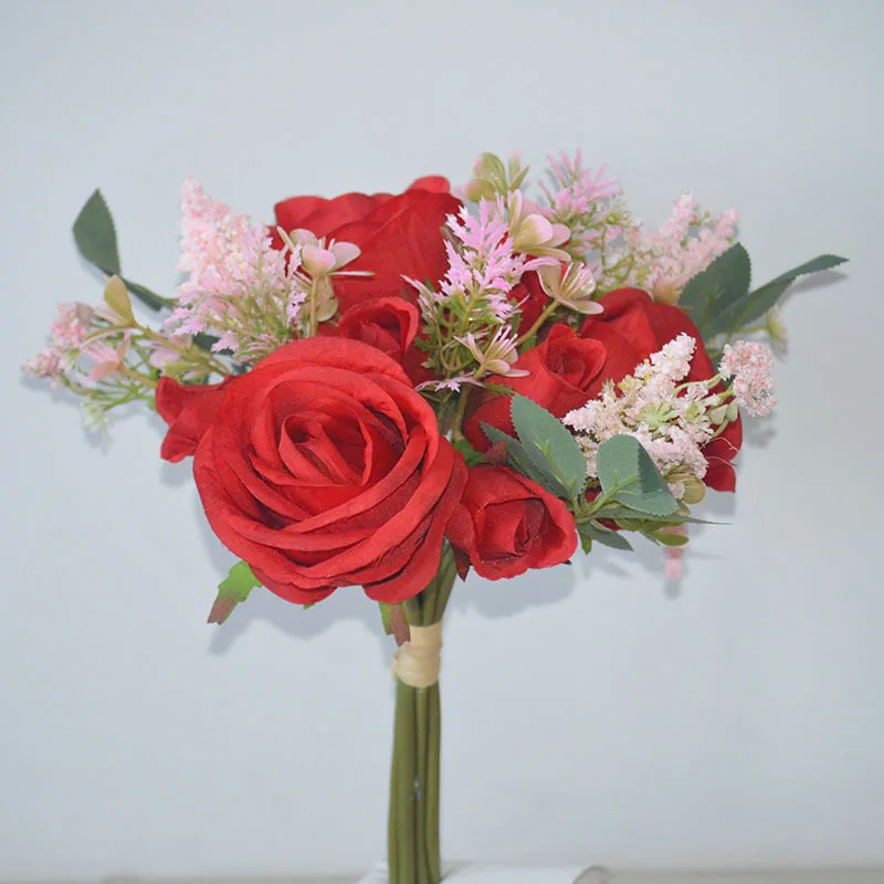 Искусственный цветок букет невесты свадебное платье для дома фотография